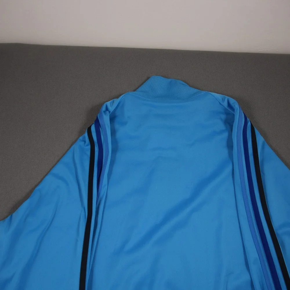 Adidas Ess 3S PES Full Zip Mock Neck Men Track Jacket 2XL Blue Black Argentina